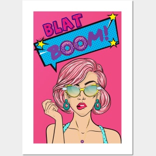 Blat Boom Split Open and Melt Woman Posters and Art